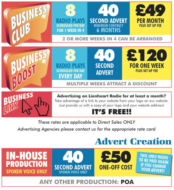 Advert rates